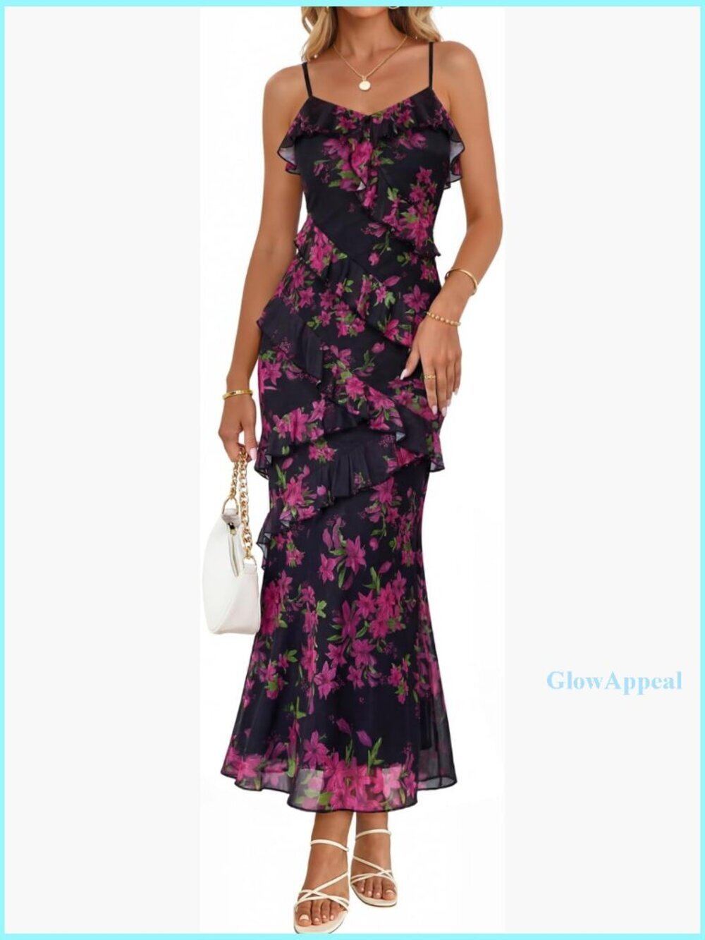 Floral Maxi Dress Bodycon Formal Cocktail Wedding Guest Summer